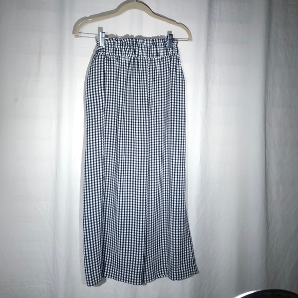 Forever 21 Plaid Black & White Wide Leg Pants - Picture 2 of 2
